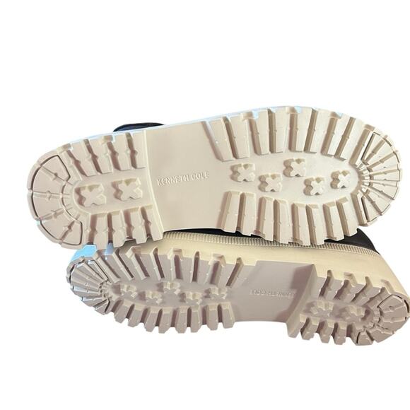 Kenneth Cole Radell Leather Lug Sole Lace Up Combat Boots NEW Size 5.5 - Picture 7 of 8